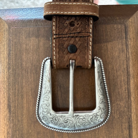 Larry Mahan Leather Belt - Picture 9 of 11